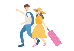 take a tripのイラスト